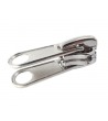 Curseur double • Argenté • n°D133 pour maille plastique 6mm (n°5)