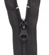 Separable zipper • Black • Spiral zip 6mm